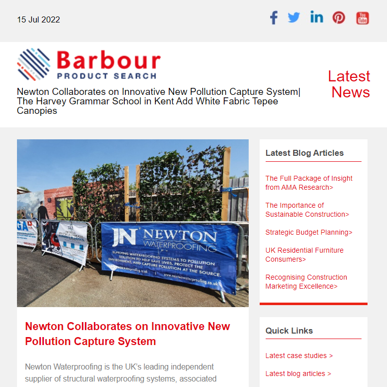Newton Collaborates on Innovative New Pollution Capture System|  The Harvey Grammar School in Kent Add White Fabric Tepee Canopies